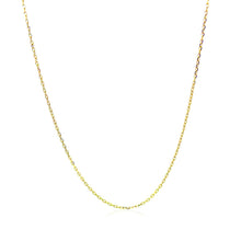 Load image into Gallery viewer, 18k Yellow Gold Diamond Cut Cable Link Chain 0.8mm-2
