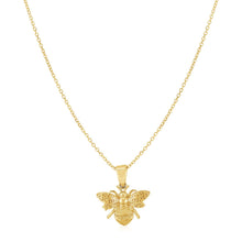 Load image into Gallery viewer, 14K Yellow Gold Bee Necklace
