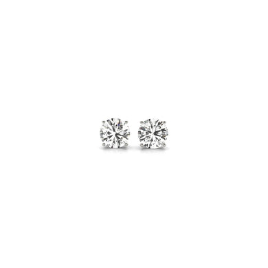 1/2 cttw Lab Grown Round Diamond Stud Earrings 14k White Gold (G/VS2)-0