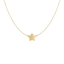 Load image into Gallery viewer, 14k Yellow Gold Necklace with Five Pointed Star
