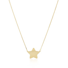 Load image into Gallery viewer, 14k Yellow Gold Necklace with Five Pointed Star
