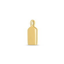 Load image into Gallery viewer, 14k Yellow Gold Mini Tag Charm-1
