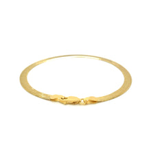 Load image into Gallery viewer, 4.0mm 14k Yellow Gold Super Flex Herringbone Bracelet
