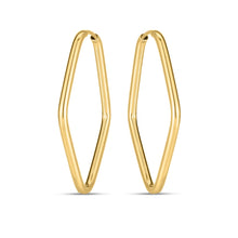 Load image into Gallery viewer, 14k Yellow Gold Endless Marquise Hoops-1
