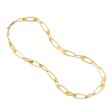 Load image into Gallery viewer, 14K Yellow Gold Italian Oval Links Necklace-1
