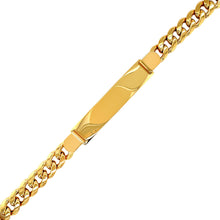 Load image into Gallery viewer, 14k Yellow Gold Men&#39;s ID Cuban Chain Bracelet
