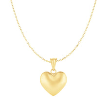 Load image into Gallery viewer, Puffed Heart Pendant in 10k Yellow Gold
