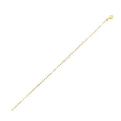 14K Yellow Gold Fine Paperclip Chain (1.2mm)-0