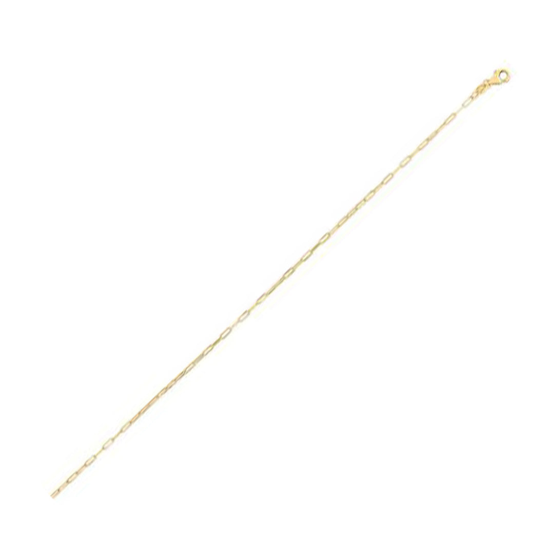 14K Yellow Gold Fine Paperclip Chain (1.2mm)-0