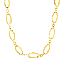 Load image into Gallery viewer, 14k Yellow Gold Necklace with Polished Oval Links
