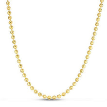 Load image into Gallery viewer, Moon Cut Bead Chain in 14k Yellow Gold (4.0 mm)-0
