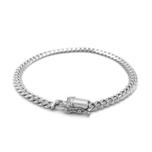 Load image into Gallery viewer, 5.0mm 14k White Gold Classic Miami Cuban Solid Bracelet-2
