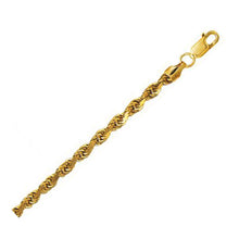 Load image into Gallery viewer, 4.5mm 10K Yellow Gold Hollow Diamond Cut Rope Chain-0
