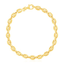 Load image into Gallery viewer, 14k Yellow Gold High Polish Mariner Link Bracelet (5.4mm)
