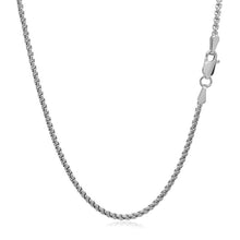 Load image into Gallery viewer, 14k White Gold Solid Round Box Chain 1.6 mm-2
