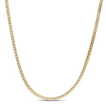 Load image into Gallery viewer, 3.1mm 14k Yellow Gold Round Pave Franco Chain-1
