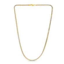 Load image into Gallery viewer, 3.1mm 14k Yellow Gold Round Pave Franco Chain-2
