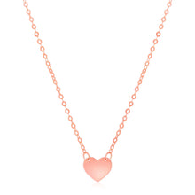 Load image into Gallery viewer, 14k Rose Gold Polished Mini Heart Necklace
