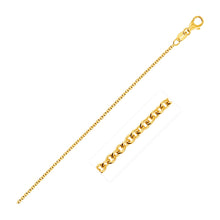 Load image into Gallery viewer, 14k Yellow Gold Round Cable Link Chain 1.3mm
