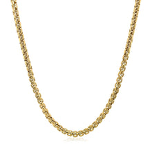 Load image into Gallery viewer, 14k Yellow Gold Solid Round Box Chain 2.5 mm
