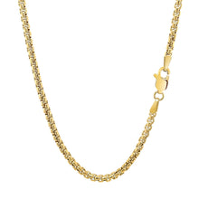 Load image into Gallery viewer, 14k Yellow Gold Solid Round Box Chain 2.5 mm
