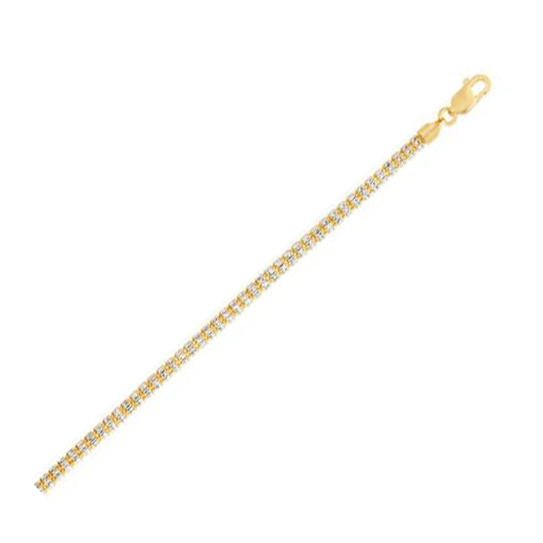 Ice Barrel Chain in 14k Yellow Gold (3.2 mm)-0