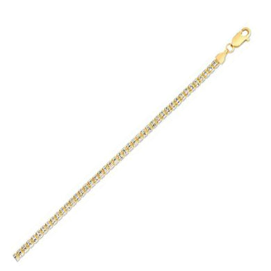 Ice Barrel Chain in 14k Yellow Gold (3.1 mm)-0