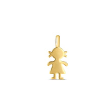 Load image into Gallery viewer, 14k Yellow Gold Mini Girl Charm-0
