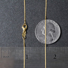 Load image into Gallery viewer, 10k Yellow Gold Oval Cable Link Chain 0.97mm-3
