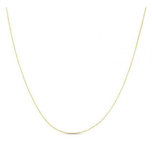 Load image into Gallery viewer, Double Extendable Diamond Cut Cable Chain in 14k Yellow Gold (0.80mm)-1
