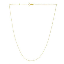 Load image into Gallery viewer, Double Extendable Diamond Cut Cable Chain in 14k Yellow Gold (0.80mm)-2
