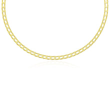 Load image into Gallery viewer, 14k Yellow Gold Men&#39;s Necklace with Track Design Links
