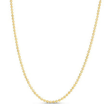 Load image into Gallery viewer, Moon Cut Bead Chain in 14k Yellow Gold (2.5 mm)-1
