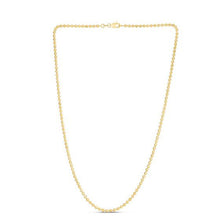 Load image into Gallery viewer, Moon Cut Bead Chain in 14k Yellow Gold (2.5 mm)-2
