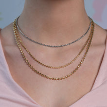 Load image into Gallery viewer, Moon Cut Bead Chain in 14k Yellow Gold (2.5 mm)-3
