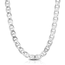 Load image into Gallery viewer, Sterling Silver Rhodium Plated Mariner Chain 8.0mm
