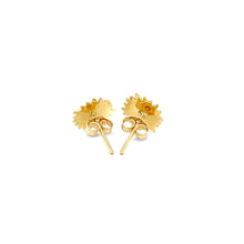 Load image into Gallery viewer, 14K Yellow Gold Sun Earrings
