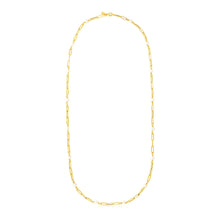 Load image into Gallery viewer, 14k Yellow Gold Paperclip Chain and Pearl Necklace
