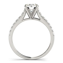 Load image into Gallery viewer, 14k White Gold Single Row Band Diamond Engagement Ring (1 1/3 cttw)
