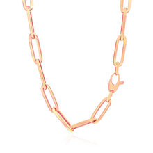 Load image into Gallery viewer, 14K Rose Gold Wide Paperclip Chain (6.1mm)
