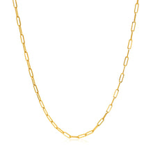 Load image into Gallery viewer, 14k Yellow Gold Adjustable Paperclip Chain 1.5mm
