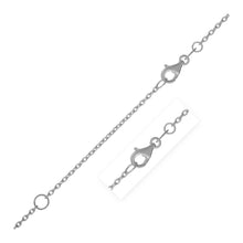 Load image into Gallery viewer, Extendable Cable Chain in 14k White Gold (1.2mm)
