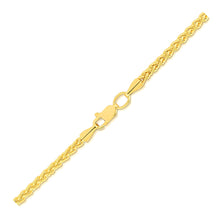 Load image into Gallery viewer, 14k Yellow Gold 2.8mm Light Weight Wheat Chain
