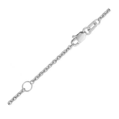 Extendable Cable Chain in 18k White Gold (1.8mm)-0