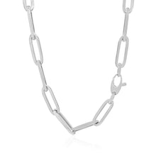 Load image into Gallery viewer, 14K White Gold Wide Paperclip Chain (6.1mm)
