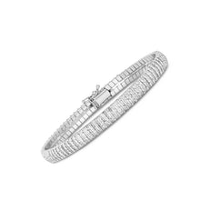 Load image into Gallery viewer, 14k White Gold Diamante Flex Bracelet-1
