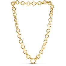 Load image into Gallery viewer, 14k Yellow Gold Round Link Chain Necklace-0
