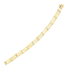 Load image into Gallery viewer, 14k Yellow Gold Fancy Greek Key Motif Bracelet
