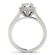 Load image into Gallery viewer, 14k White Gold Classic Channel Slim Shank Diamond Engagement Ring (2 cttw)
