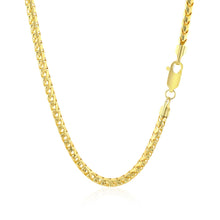 Load image into Gallery viewer, 3.1mm 14k Yellow Solid Gold Diamond Cut Round Franco Chain
